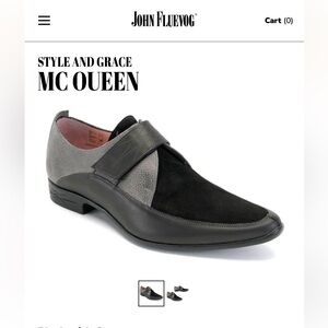 John Fluevog “McQueen” Loafers – Style and Grace Collection Black & Gray Size 12
